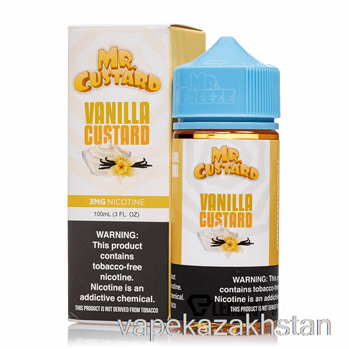 Vape Kazakhstan Vanilla Custard - Mr Custard - 100mL 0mg